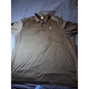 Callaway Golf Opti Dri Polo Shirt Black Men's Size 3XL